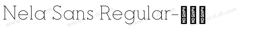 Nela Sans Regular字体转换